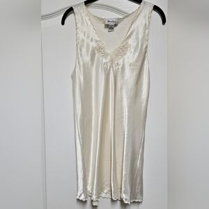 Marie Ellyse Vintage Cream Satin Nightgown.